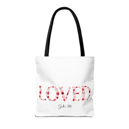 Loved John 3:16 Tote Bag
