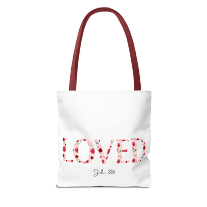 Loved John 3:16 Tote Bag