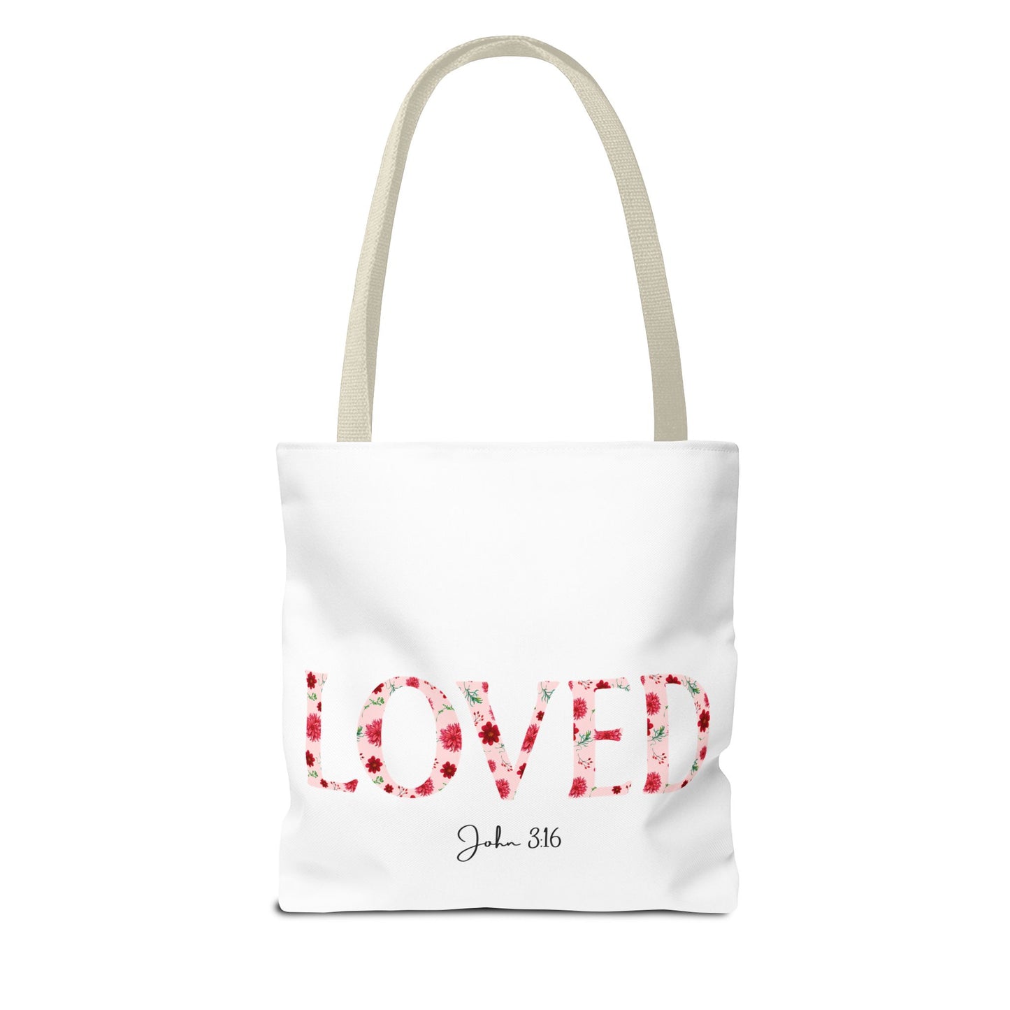 Loved John 3:16 Tote Bag