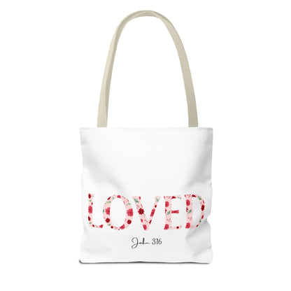 Loved John 3:16 Tote Bag