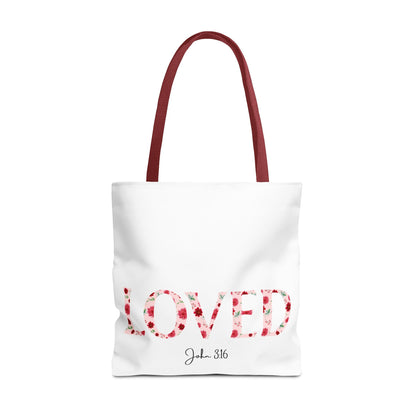 Loved John 3:16 Tote Bag
