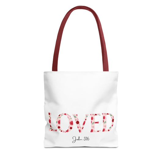 Loved John 3:16 Tote Bag