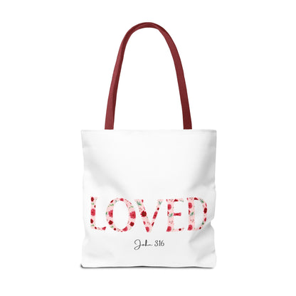 Loved John 3:16 Tote Bag