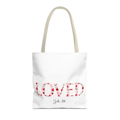 Loved John 3:16 Tote Bag