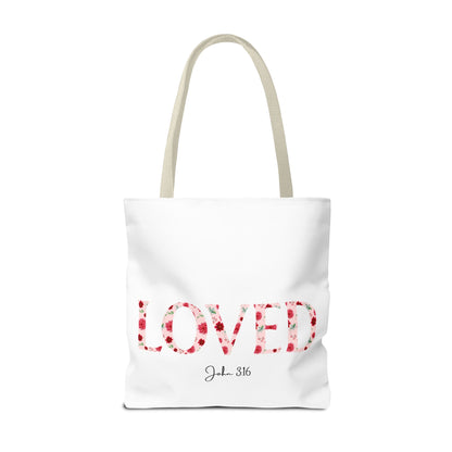 Loved John 3:16 Tote Bag