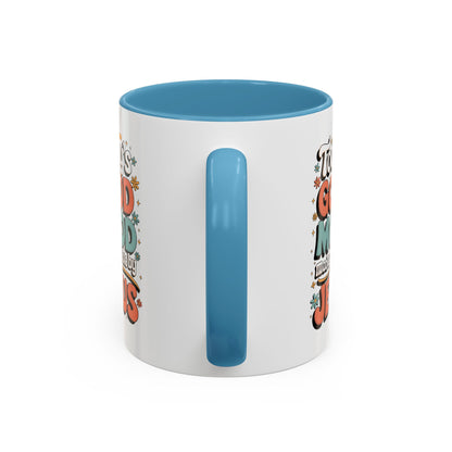 Jesus Good Mood Accent Coffee Mug