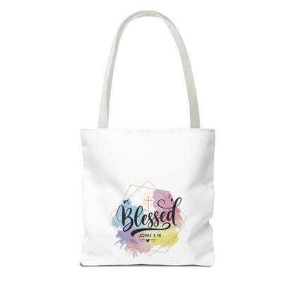 Blessed John 1:16 Tote Bag