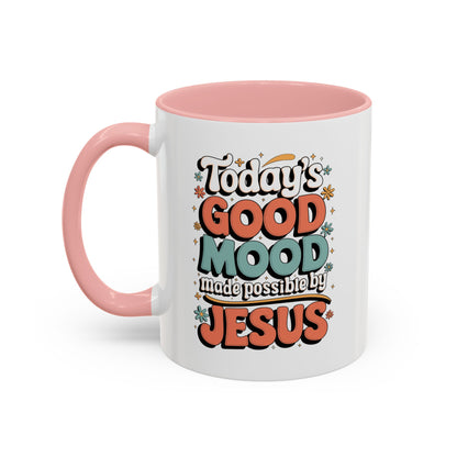 Jesus Good Mood Accent Coffee Mug