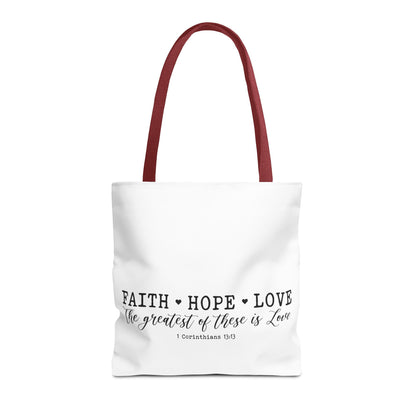 Faith Hope Love Tote Bag