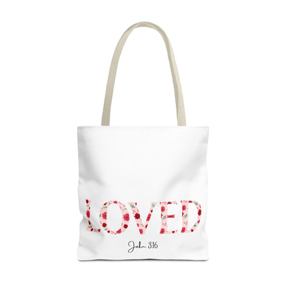 Loved John 3:16 Tote Bag