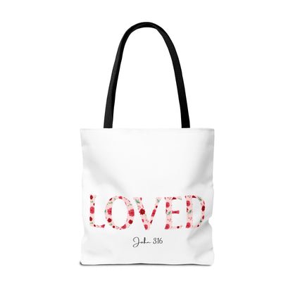 Loved John 3:16 Tote Bag