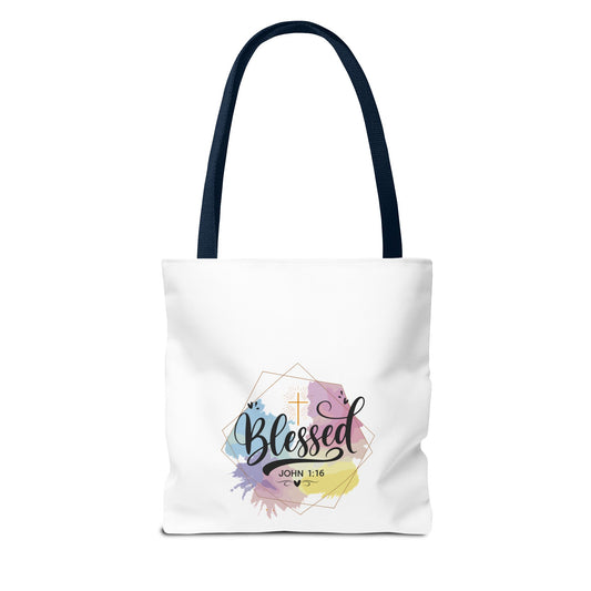 Blessed John 1:16 Tote Bag