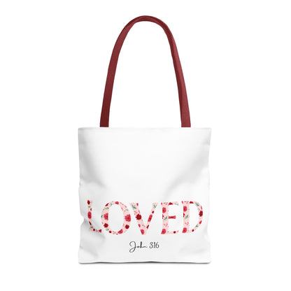 Loved John 3:16 Tote Bag