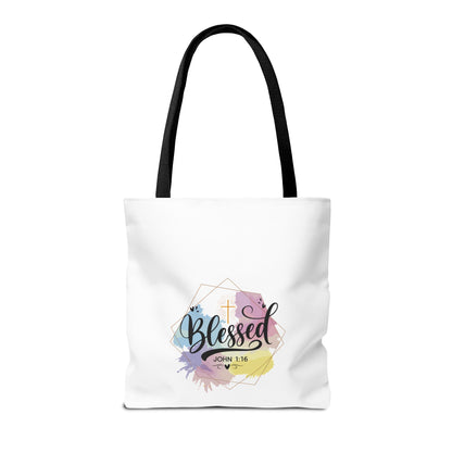 Blessed John 1:16 Tote Bag