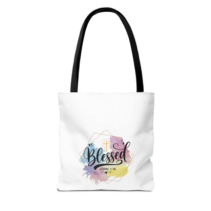 Blessed John 1:16 Tote Bag