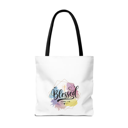 Blessed John 1:16 Tote Bag