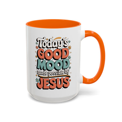 Jesus Good Mood Accent Coffee Mug