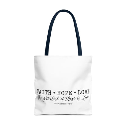 Faith Hope Love Tote Bag