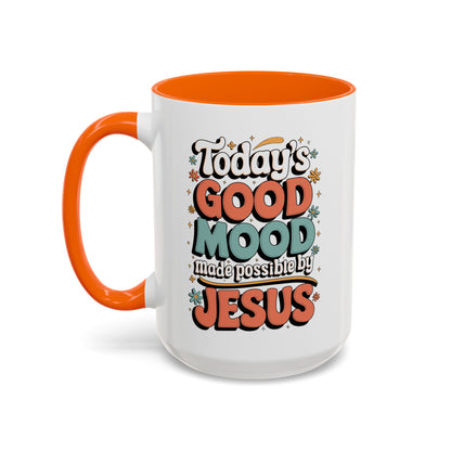 Jesus Good Mood Accent Coffee Mug