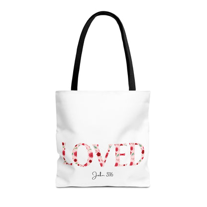 Loved John 3:16 Tote Bag
