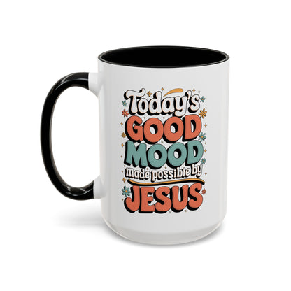Jesus Good Mood Accent Coffee Mug