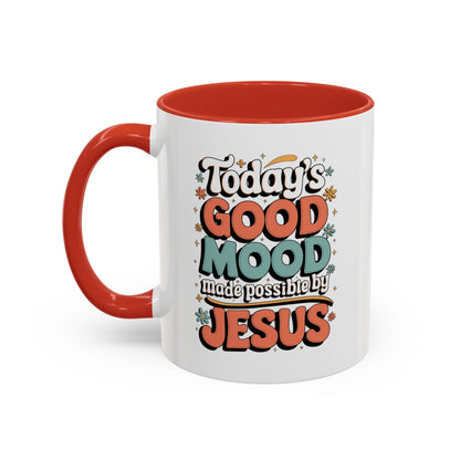 Jesus Good Mood Accent Coffee Mug
