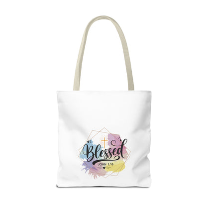 Blessed John 1:16 Tote Bag