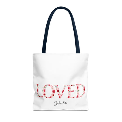 Loved John 3:16 Tote Bag