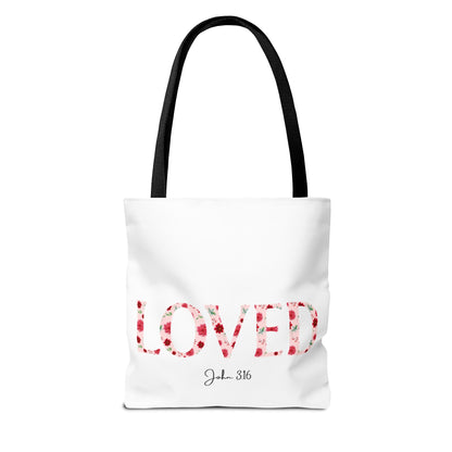 Loved John 3:16 Tote Bag