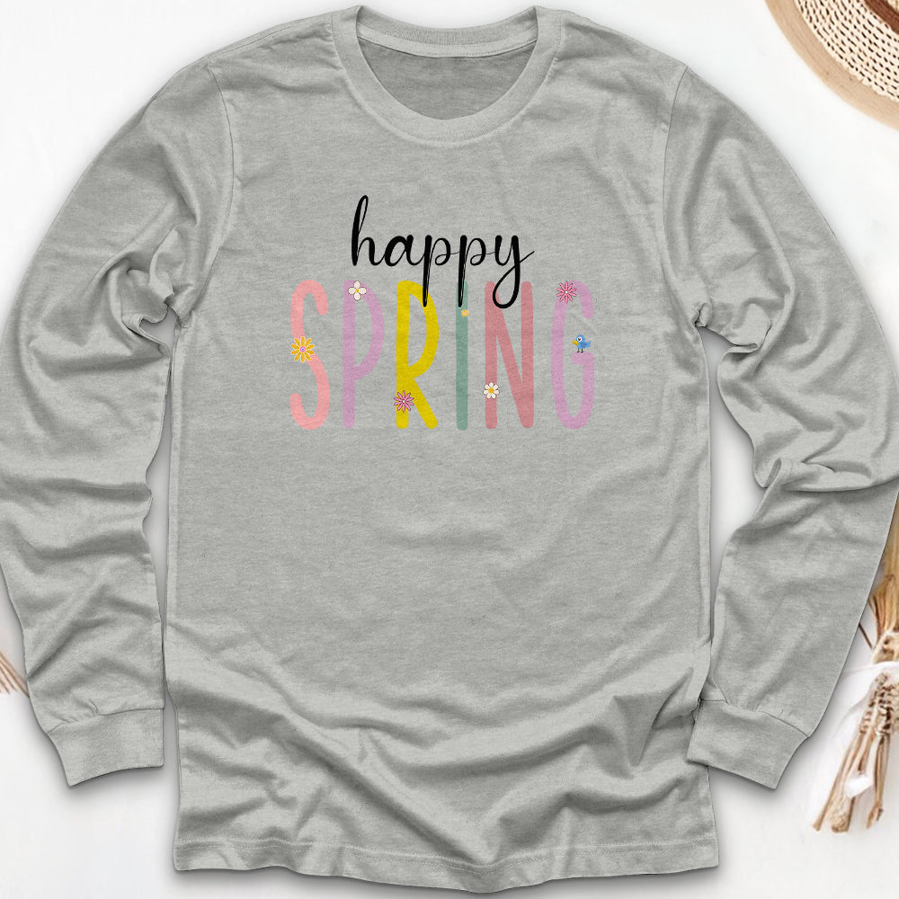 Happy Spring Long Sleeve Tee