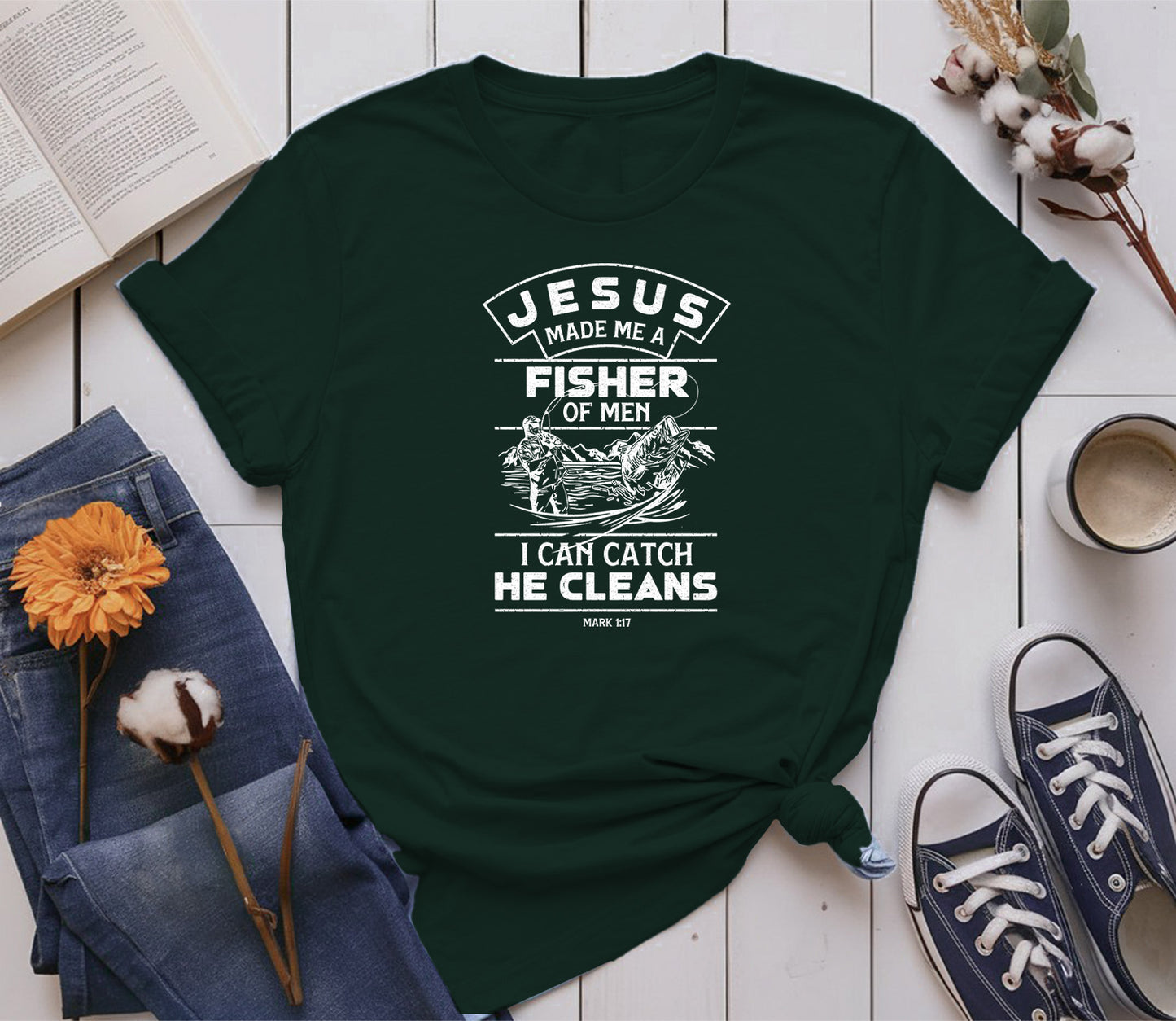 Jesus made me a Fisher of Men, I can catch, he cleans