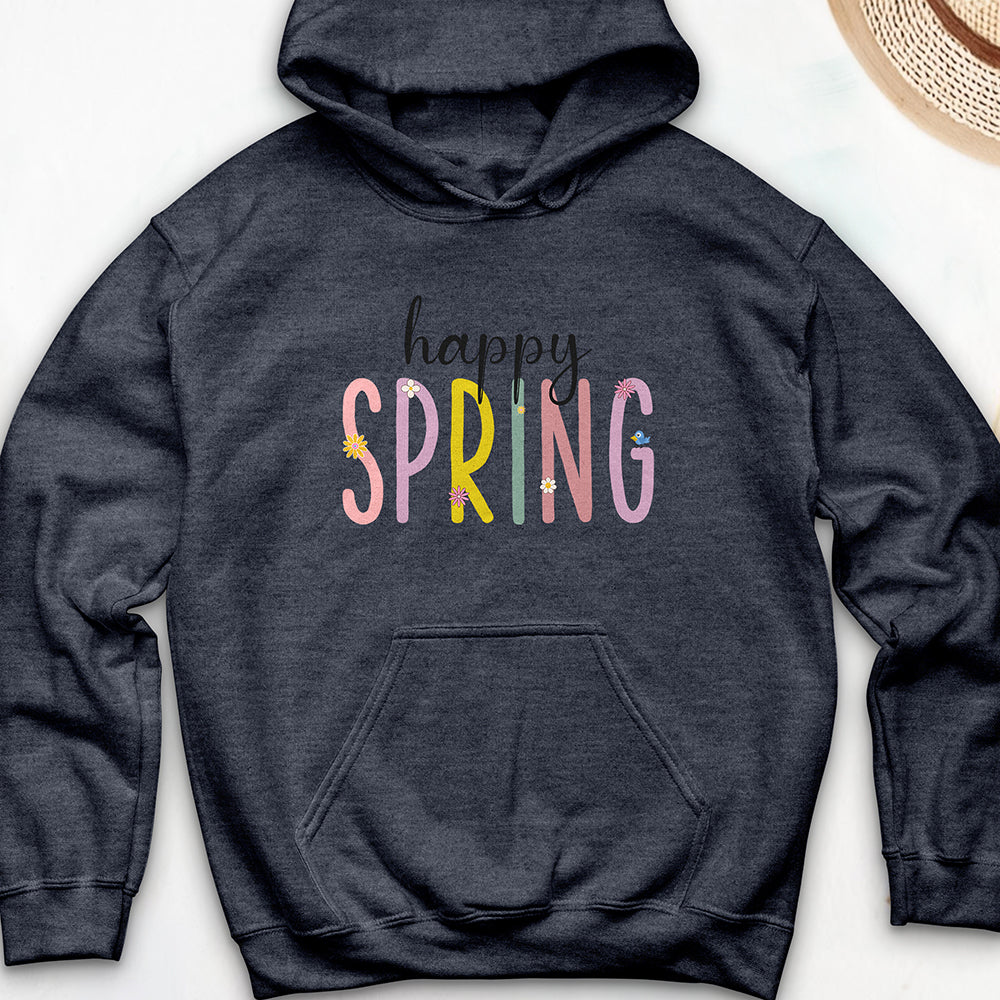 Happy Spring Hooded Sweatshirt