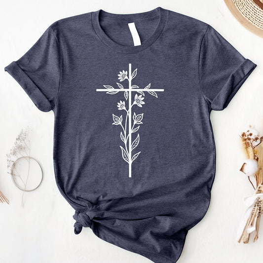 Floral Cross Tee