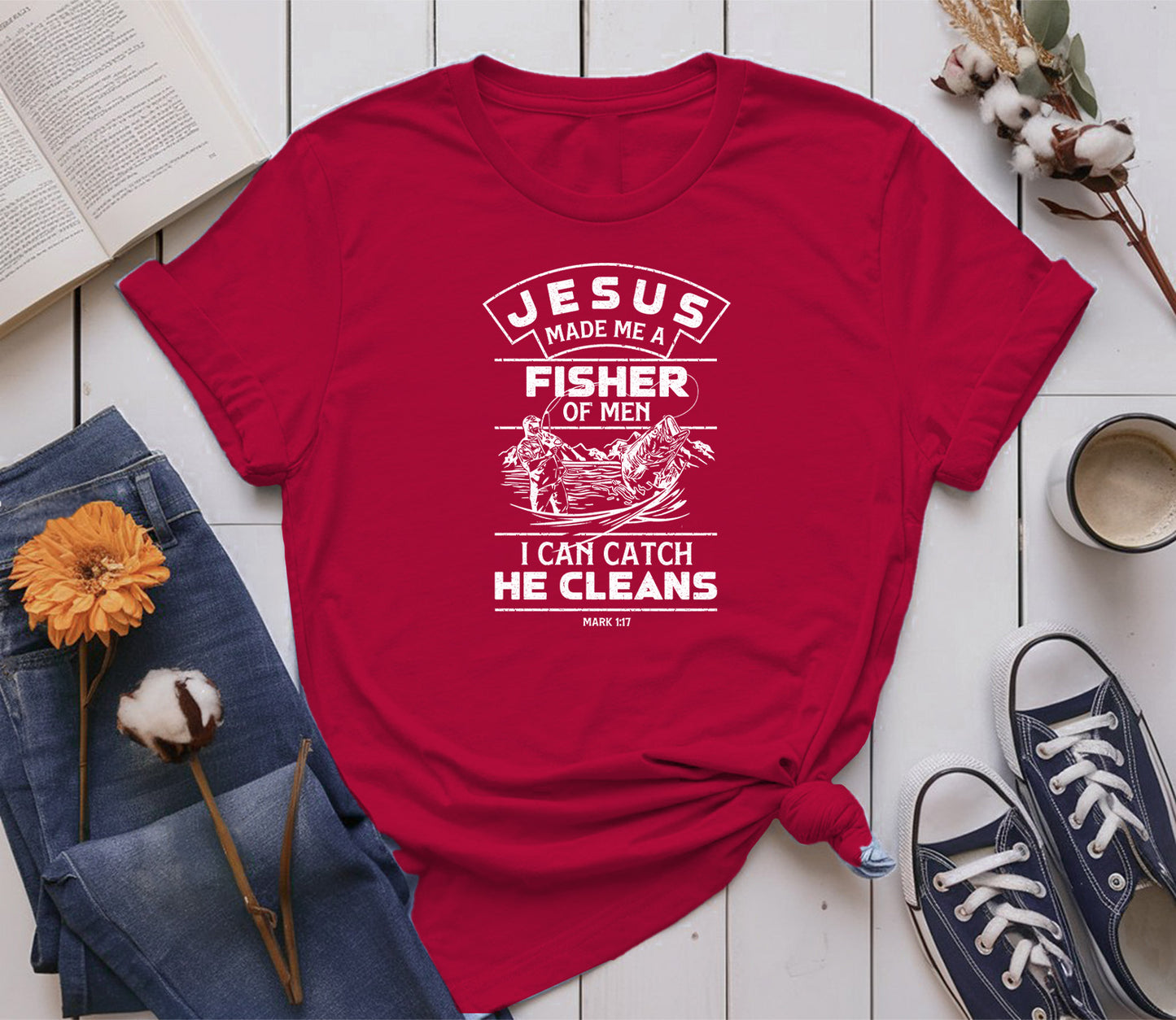 Jesus made me a Fisher of Men, I can catch, he cleans
