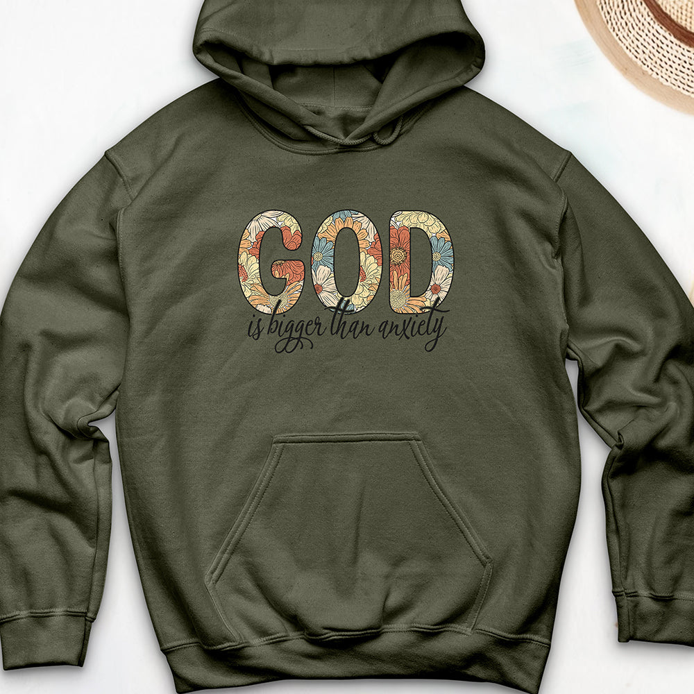 God is Bigger than Anxiety Hooded Sweatshirt