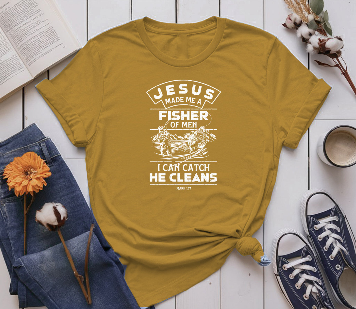 Jesus made me a Fisher of Men, I can catch, he cleans