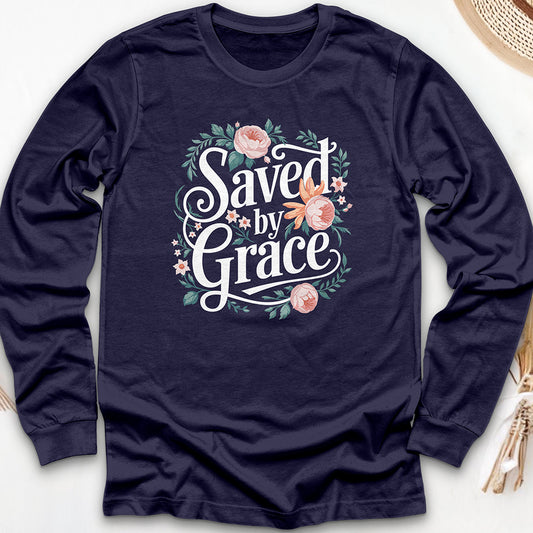 Saved By Grace Long Sleeve Tee