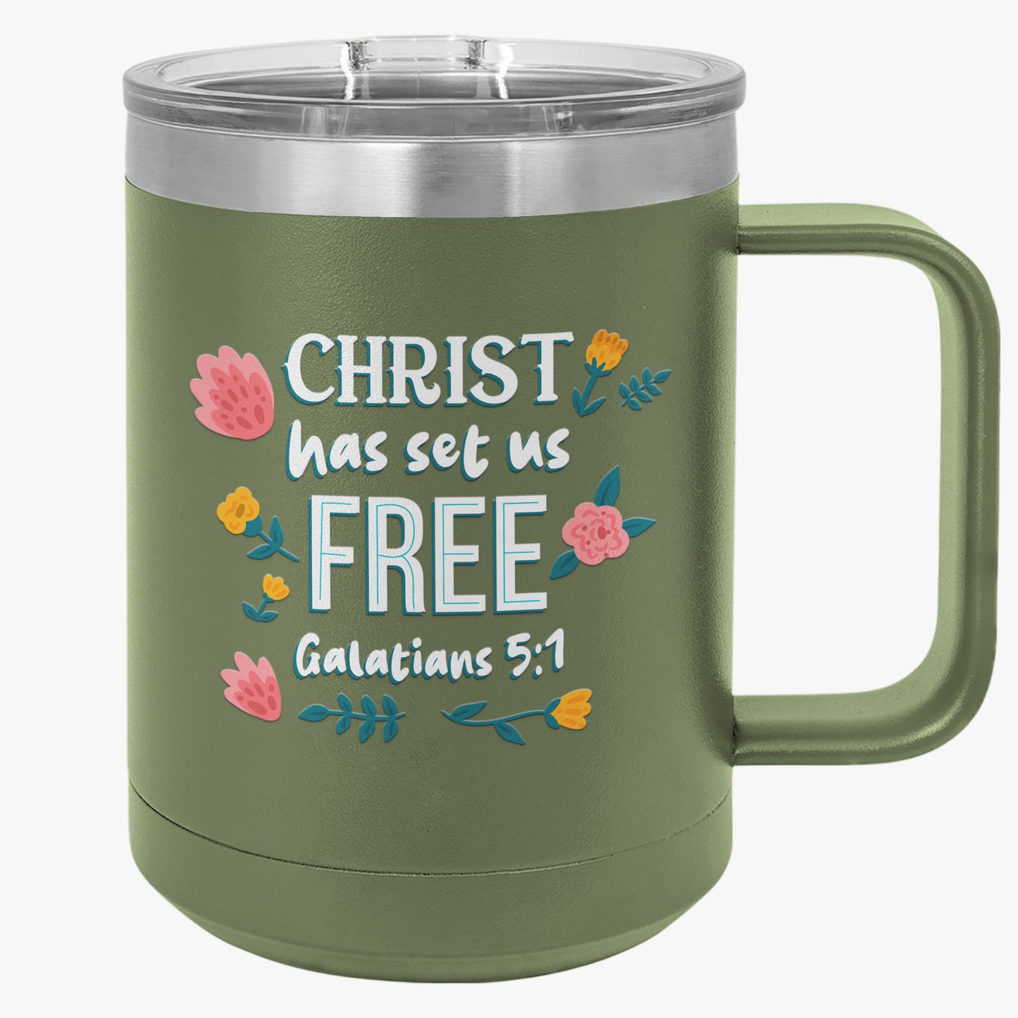 Galatians 5-1 -1 Coffee Mug Tumbler, 15oz