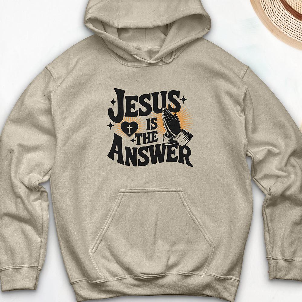 Jesus Is The Answer Hooded Sweatshirt