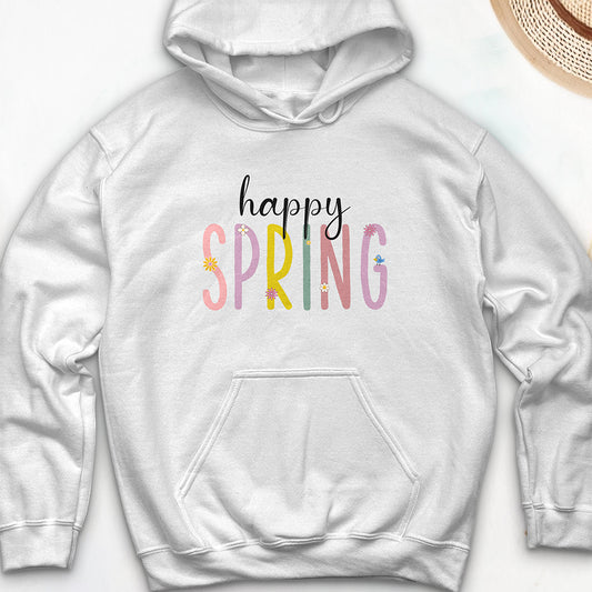 Happy Spring Hooded Sweatshirt